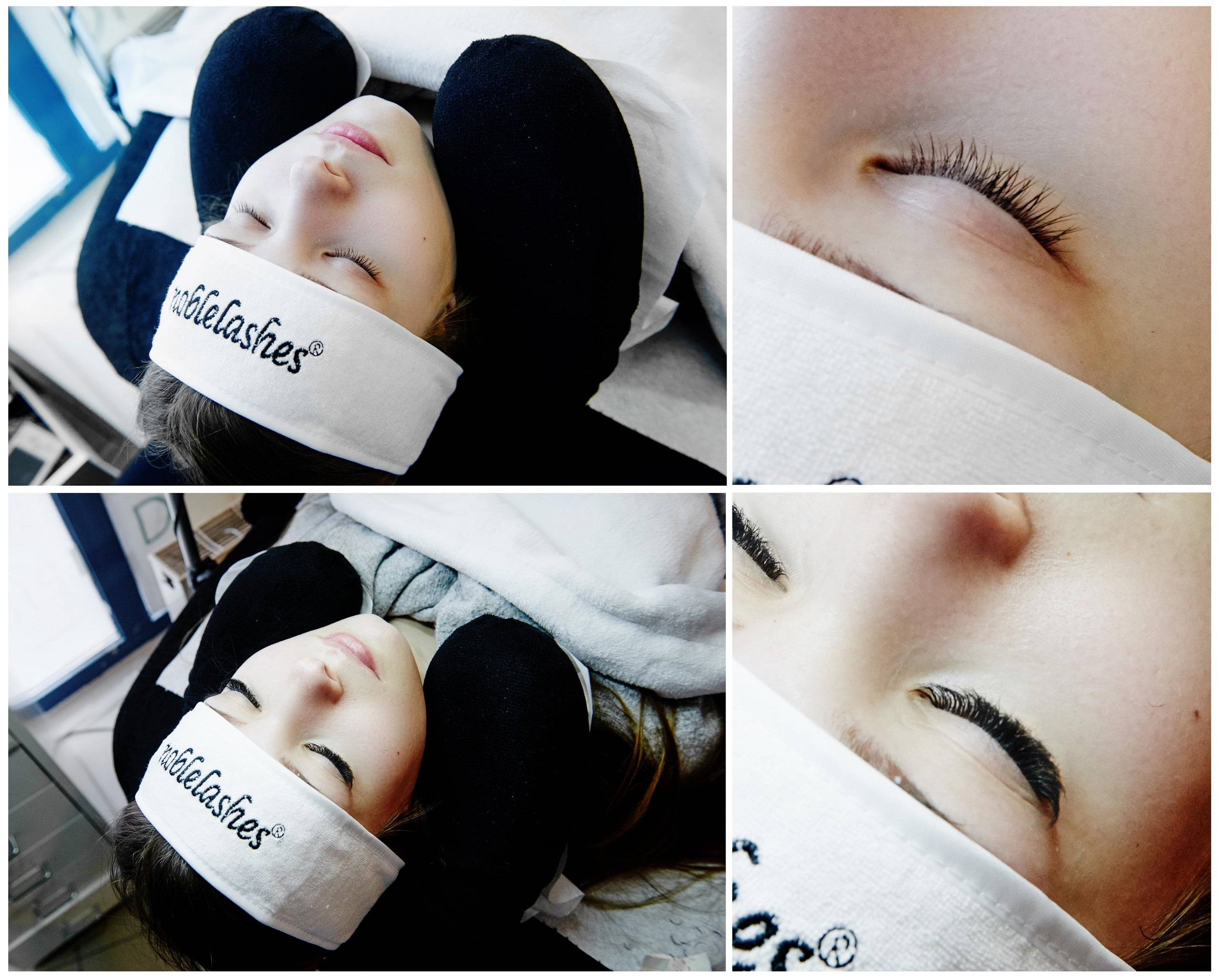 before and after eyelash extensions