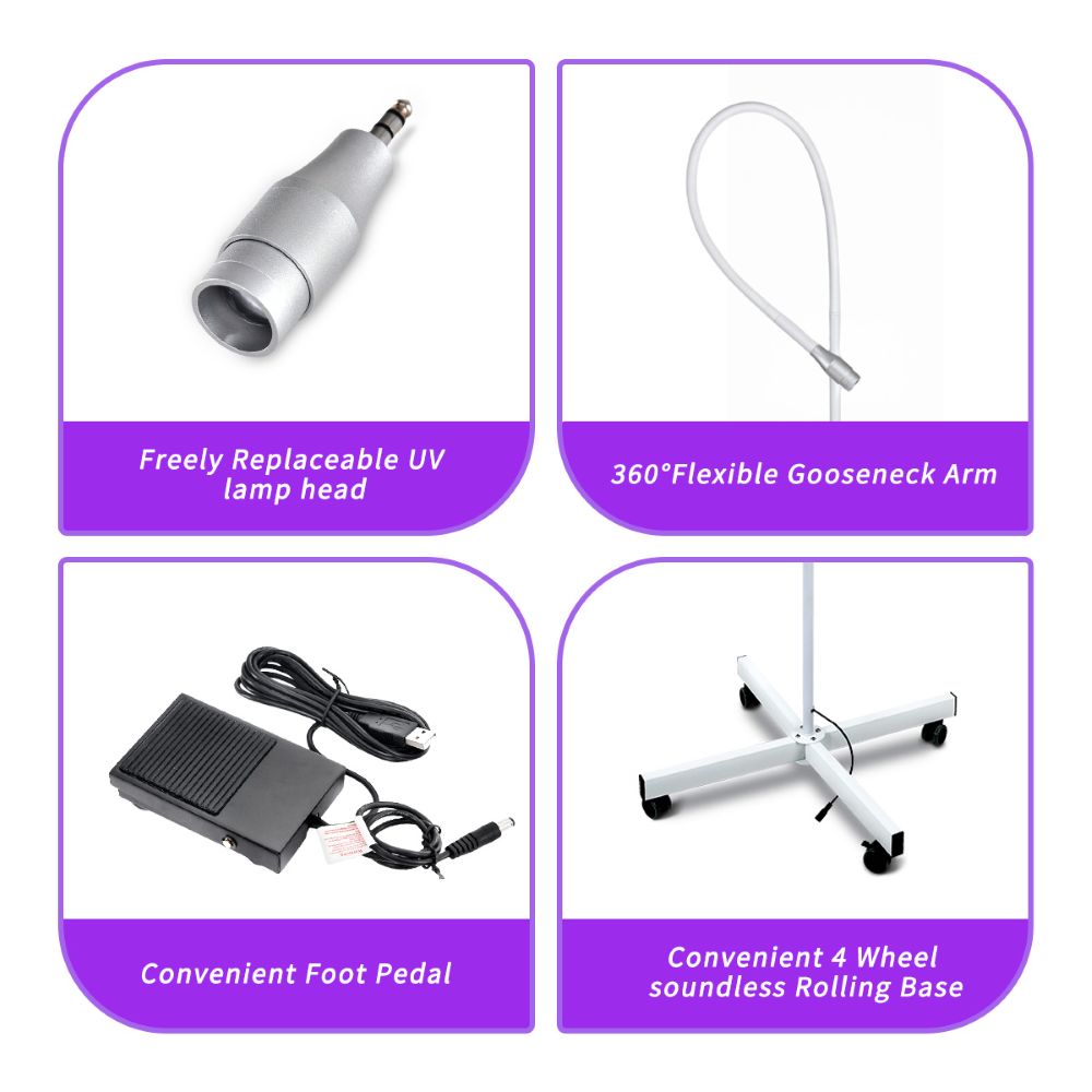 Biała lampa UV