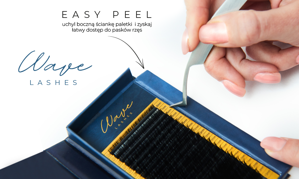 Wave Lashes with Easy Peel foldable side panel system
