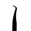 Black tweezer Slim Swan for Eyelash Extension Volume