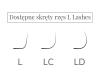 L Lashes 12 strips different lengths