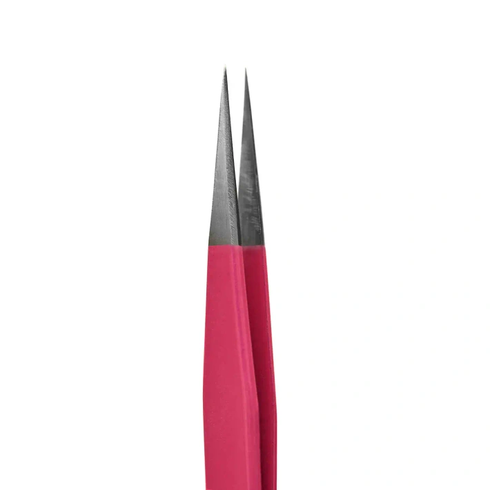 Straight Dark Pink Tweezer Eyelashes