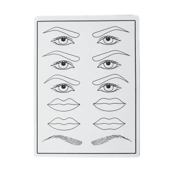 Microblading Practice Skin eyes, brows and lips