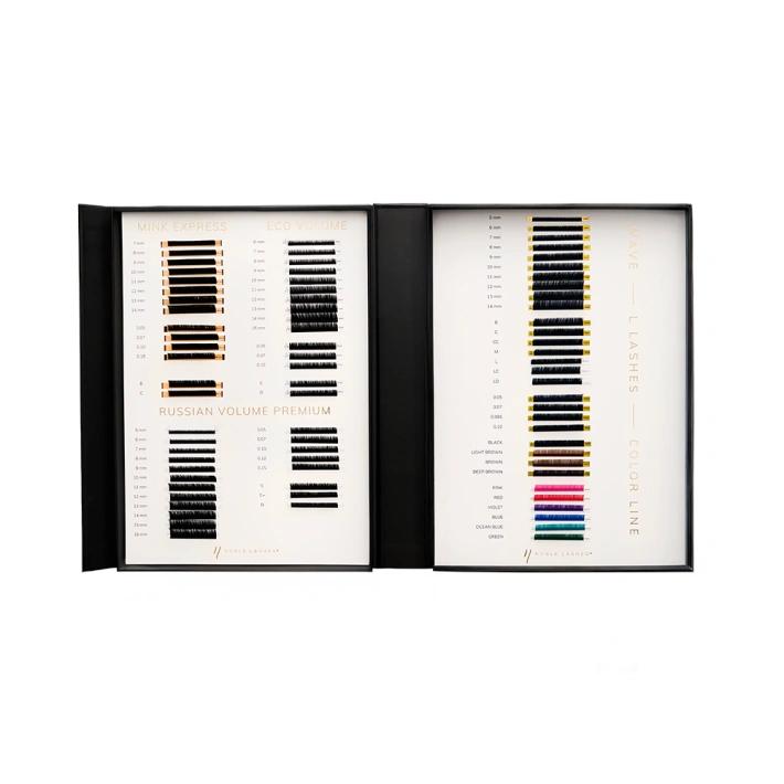 Noble Lashes sample palette