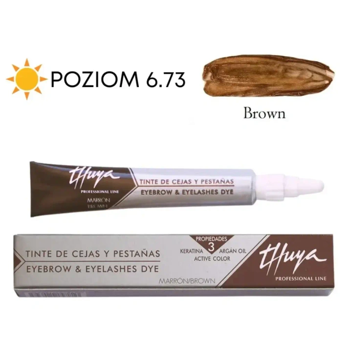 Argan & Keratin Dye for Eyebrows and Eyelashes Thuya