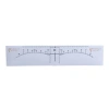 Disposable eyebrow symmetry measure sticker