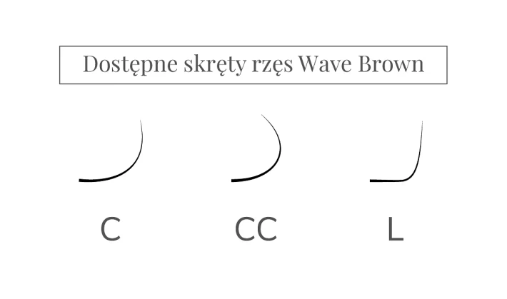 Wave Brown Lashes -  BROWN