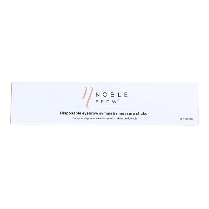 Disposable eyebrow symmetry measure sticker