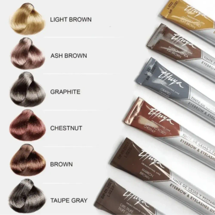 Argan & Keratin Dye for Eyebrows and Eyelashes Thuya