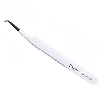 White Tweezer L Mini Eyelashes