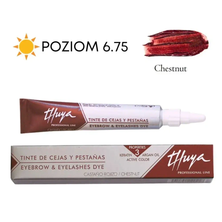 Argan & Keratin Dye for Eyebrows and Eyelashes Thuya