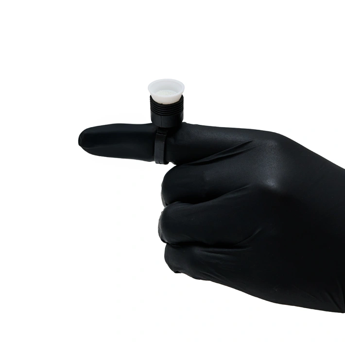Black glue ring with sponge for eyelash application
