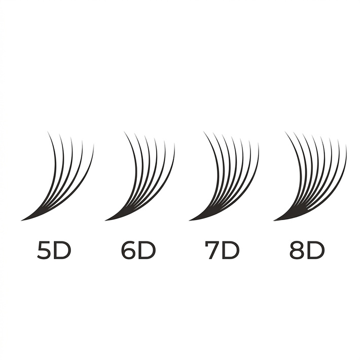 REVOLUTION Premade Eyelash Extension Fans | Narrow | 600 pcs