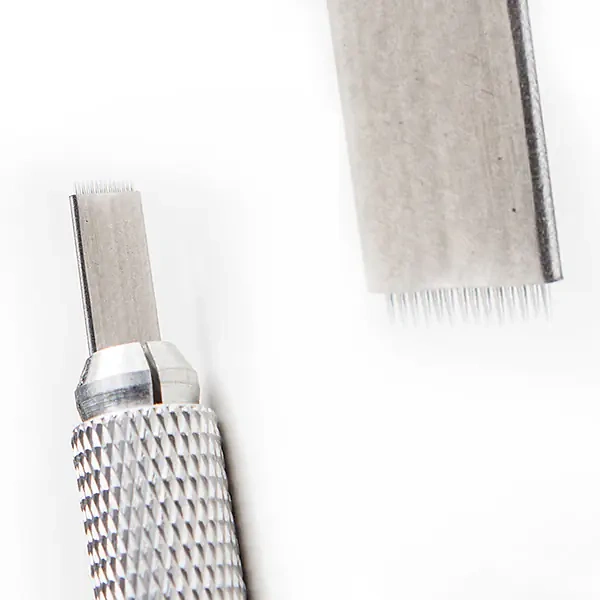 Shadowing needles silver