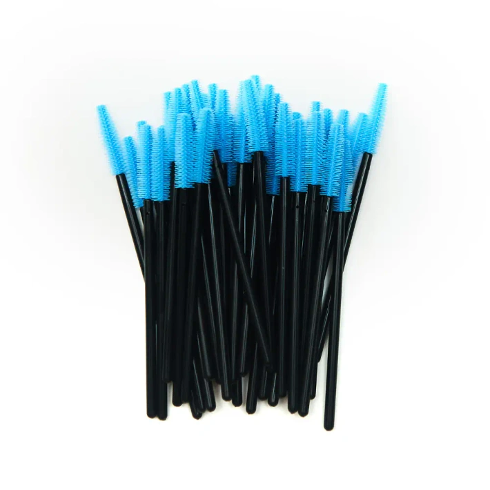 Silicone mascara wand mixed colours