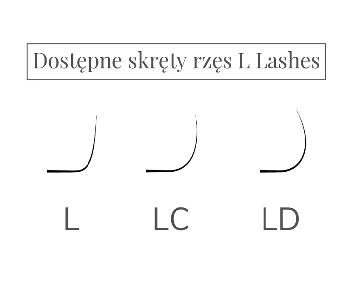 L Lashes 12 strips different lengths