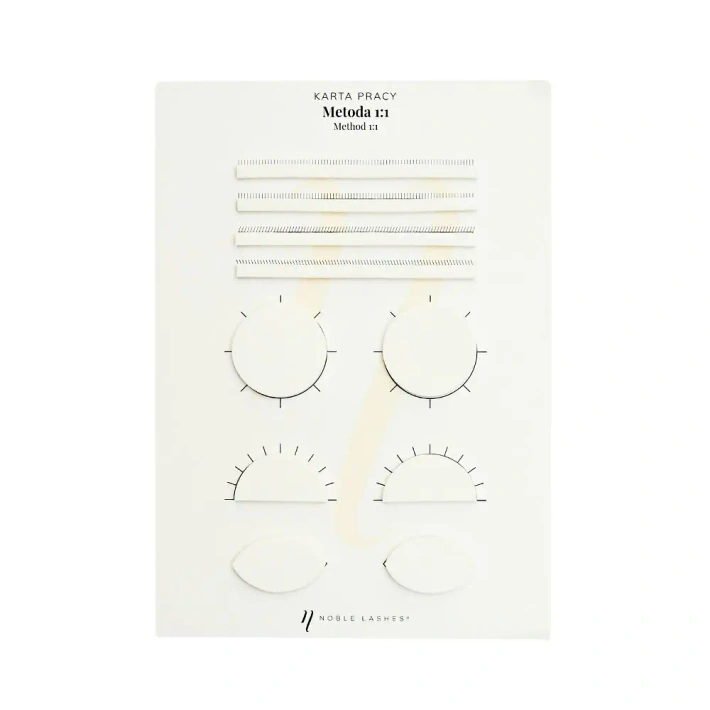 Eyelash Extension Practice Sheets
