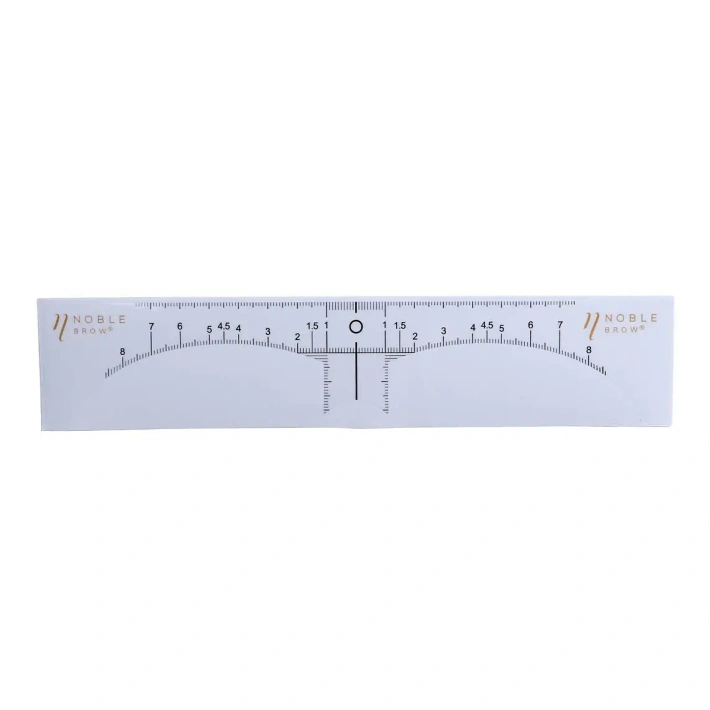 Disposable eyebrow symmetry measure sticker