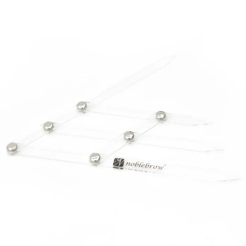Folded ruler, rule for symmetry of eyebrows