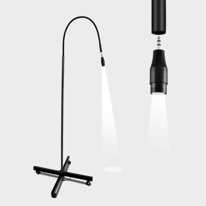 Replaceable head for LED lamp – black