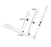 Folded ruler, rule for symmetry of eyebrows