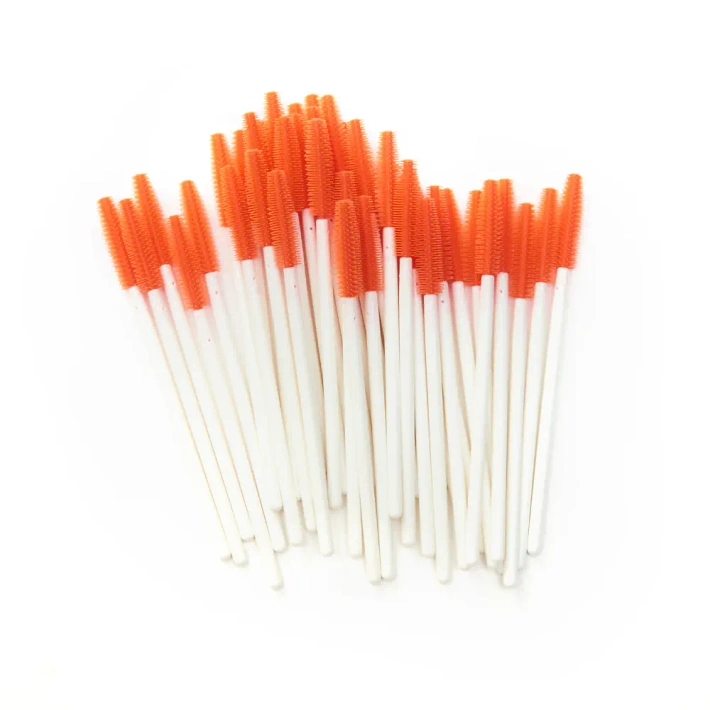 Silicone mascara wand mixed colours