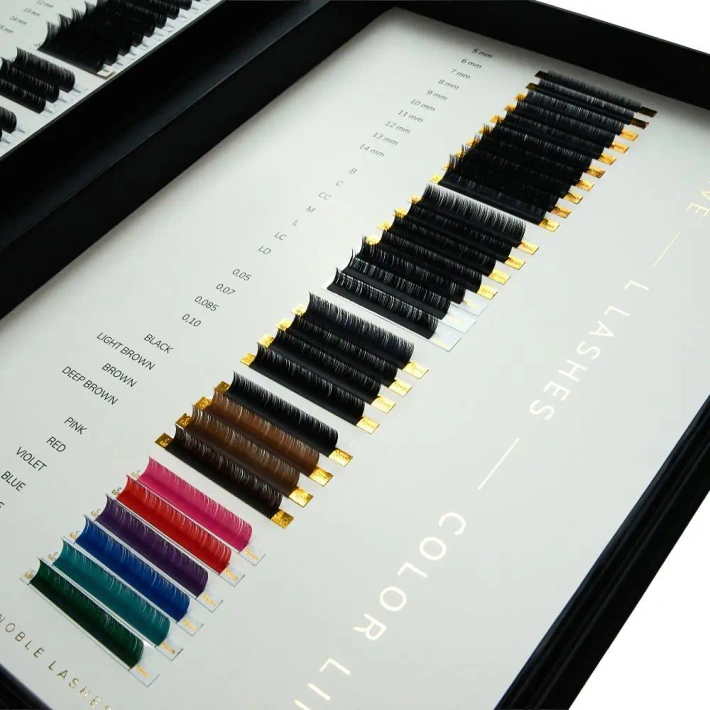 Noble Lashes sample palette