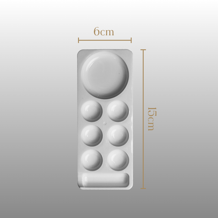 Palette for Mixing Tints and Henna