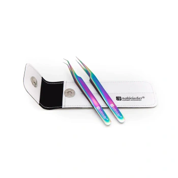 White Handy case for two tweezers