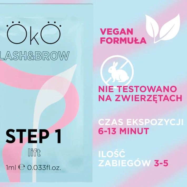 Lash & Brow Lamination Solution STEP 1 LIFT, box of 5 sachets OKO