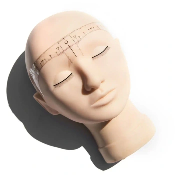 Disposable eyebrow symmetry measure sticker