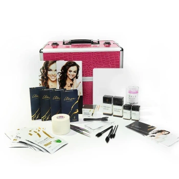 Volume Eyelash Extension Starter Kit with a Pink Cosmetic Case
