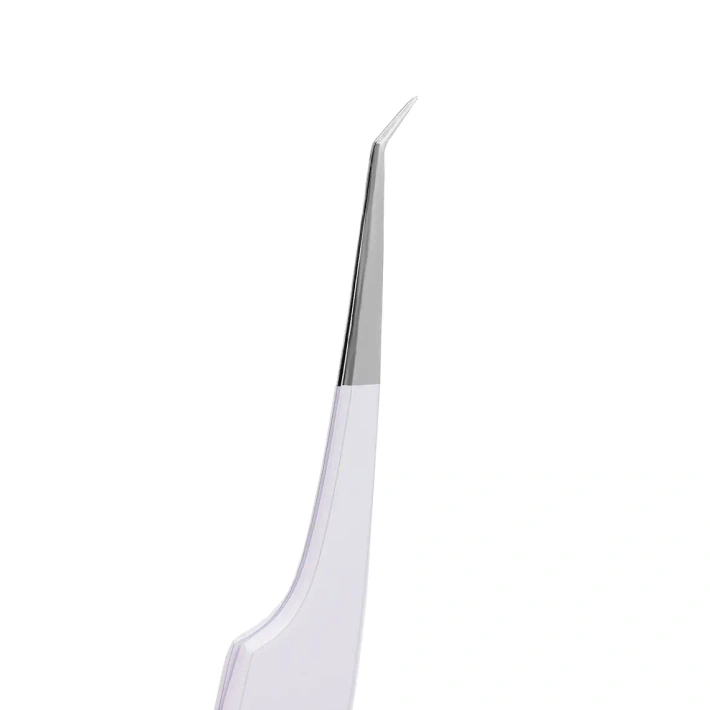 White Tweezer L Mini Eyelashes