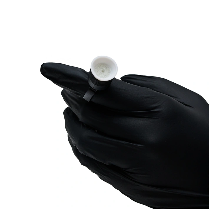 Black glue ring with sponge for eyelash application
