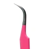 Curved Pink Tweezer for Eyelash